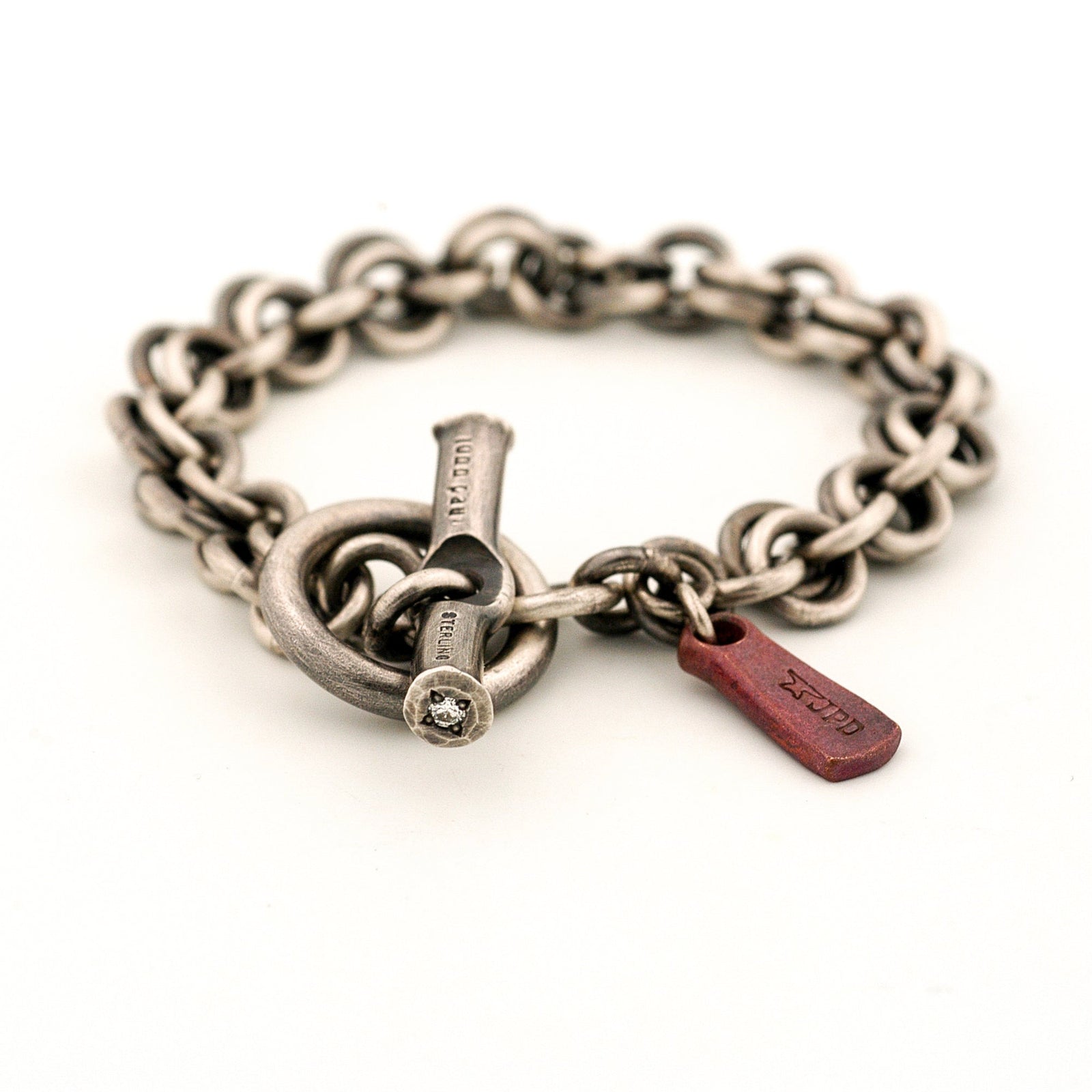 Chain Bracelet with White Ideal Cut Diamonds