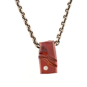 Copper Mountain Pendant with a Diamond
