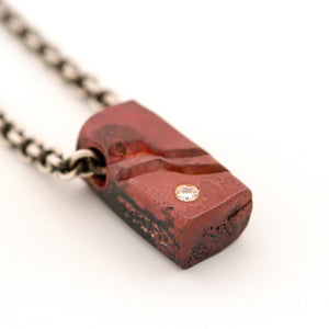 Copper Mountain Pendant with a Diamond