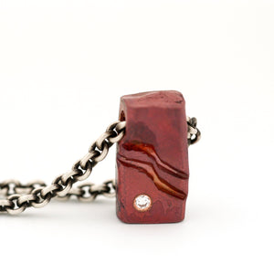 Copper Mountain Pendant with a Diamond