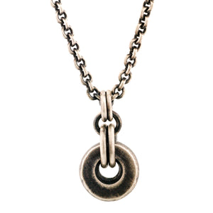 Sterling Silver Wide Circle Pendant