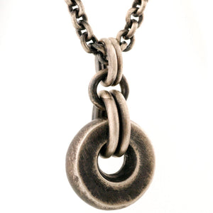 Sterling Silver Wide Circle Pendant