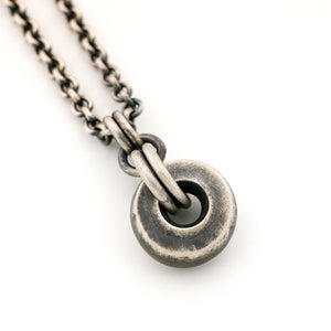 Sterling Silver Wide Circle Pendant