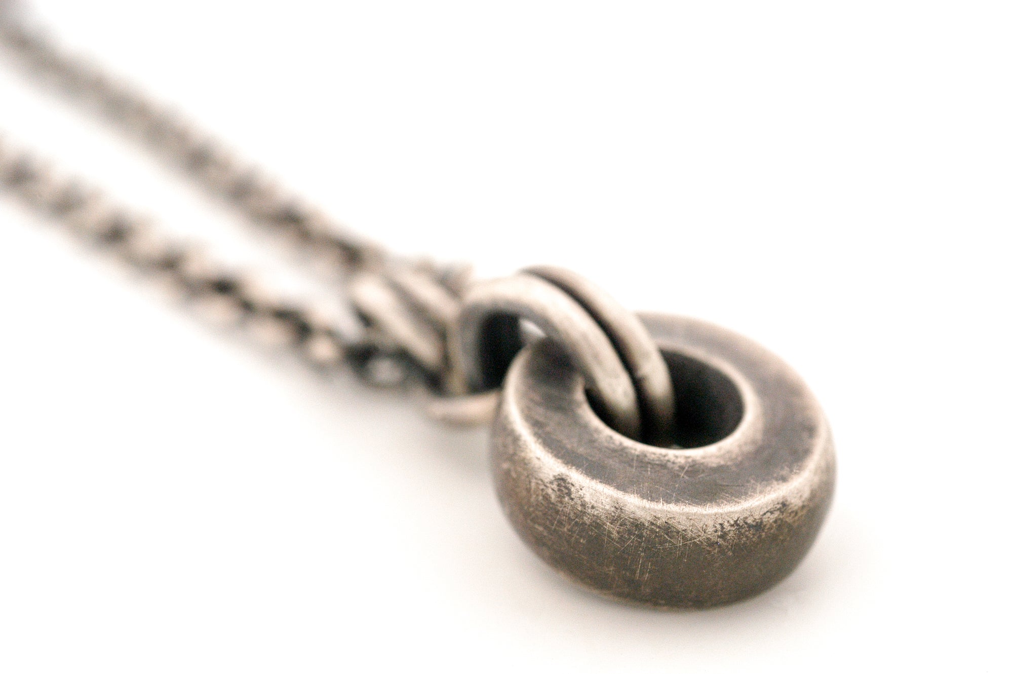 Sterling Silver Wide Circle Pendant