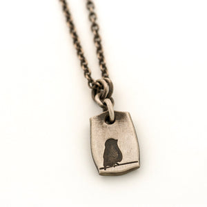 Bird on a Wire Sterling Silver Pendant