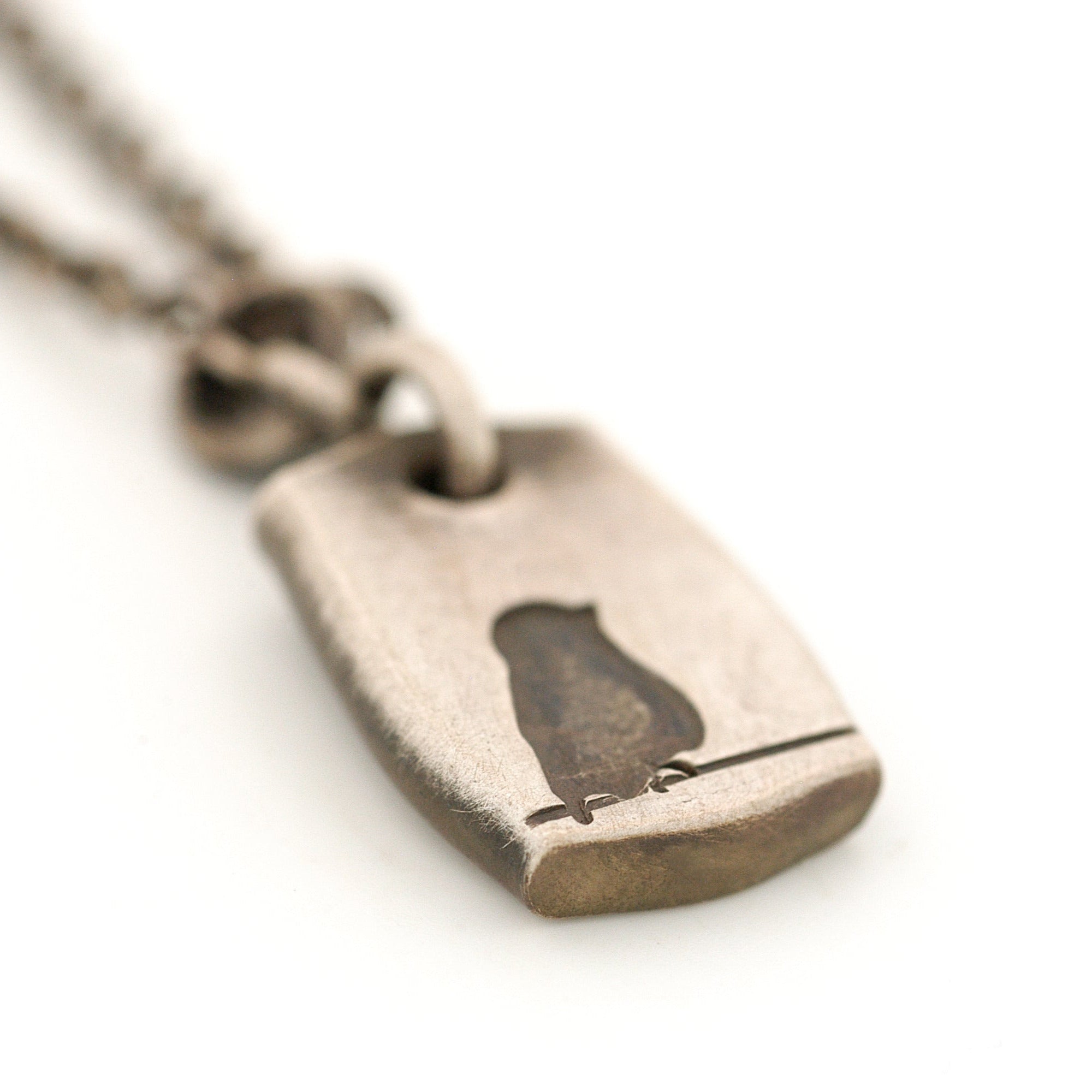 Bird on a Wire Sterling Silver Pendant