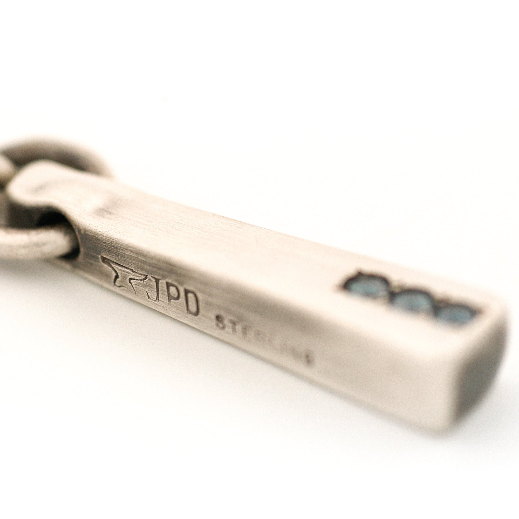 Blue Diamond Row Silo Pendant