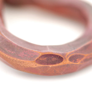 Circle Series Pendant in Copper with a Diamond