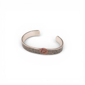 Sterling Silver Cuff with a big Copper Rivet