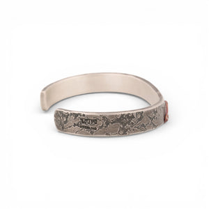 Sterling Silver Cuff with a big Copper Rivet