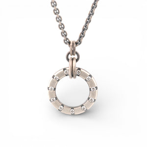 Circle Diamond Pendant
