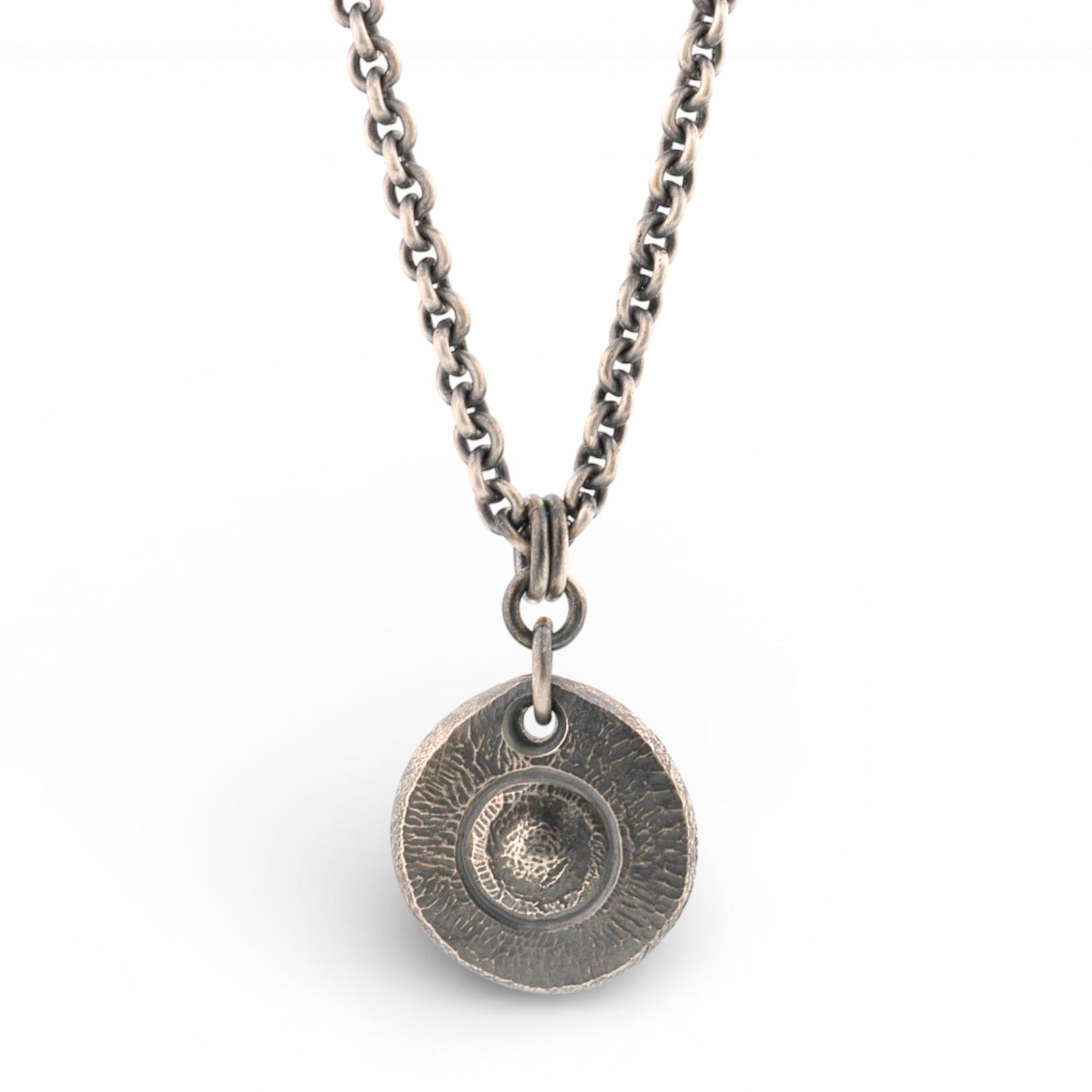 Organic Sterling Silver Pendant