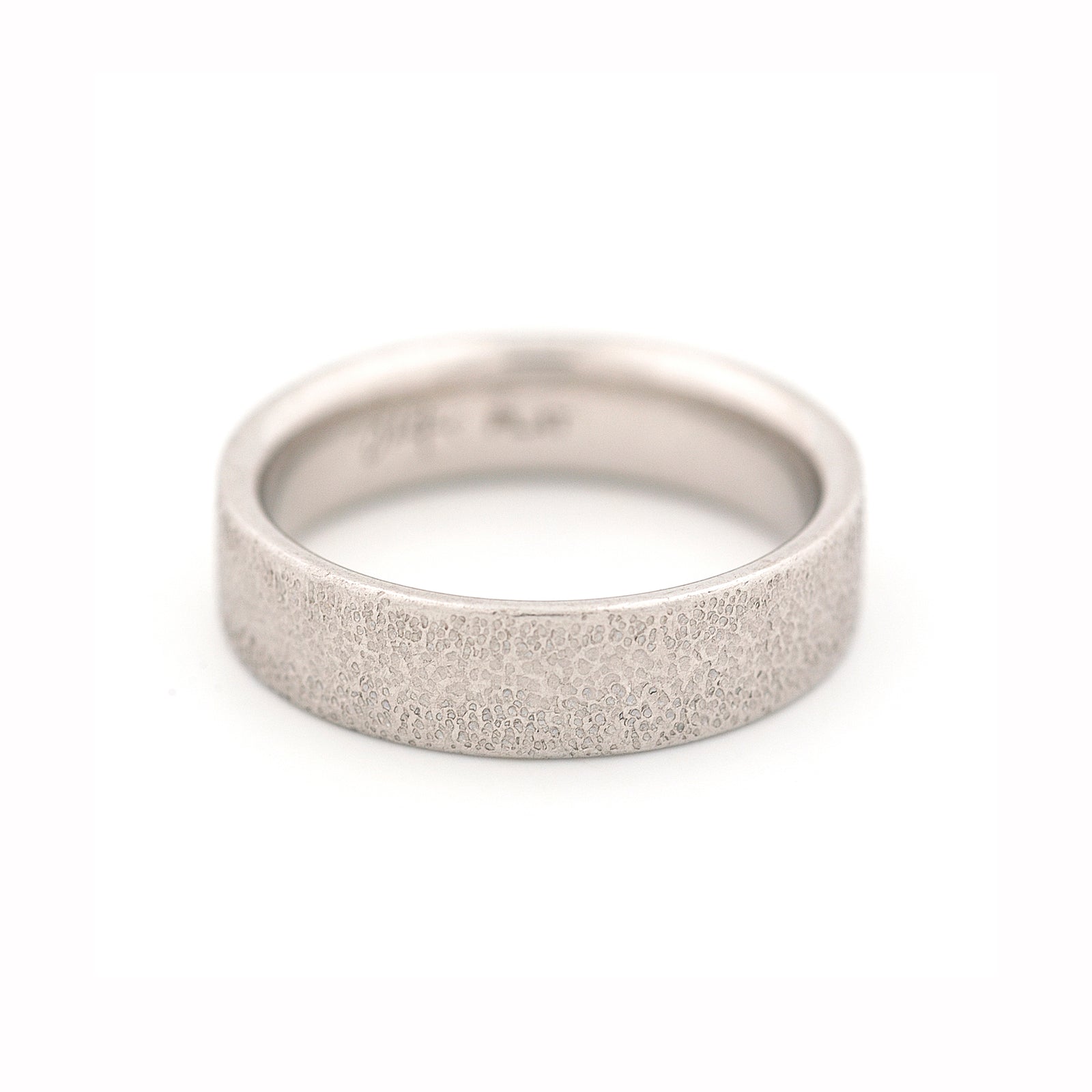 Textured Platinum Band
