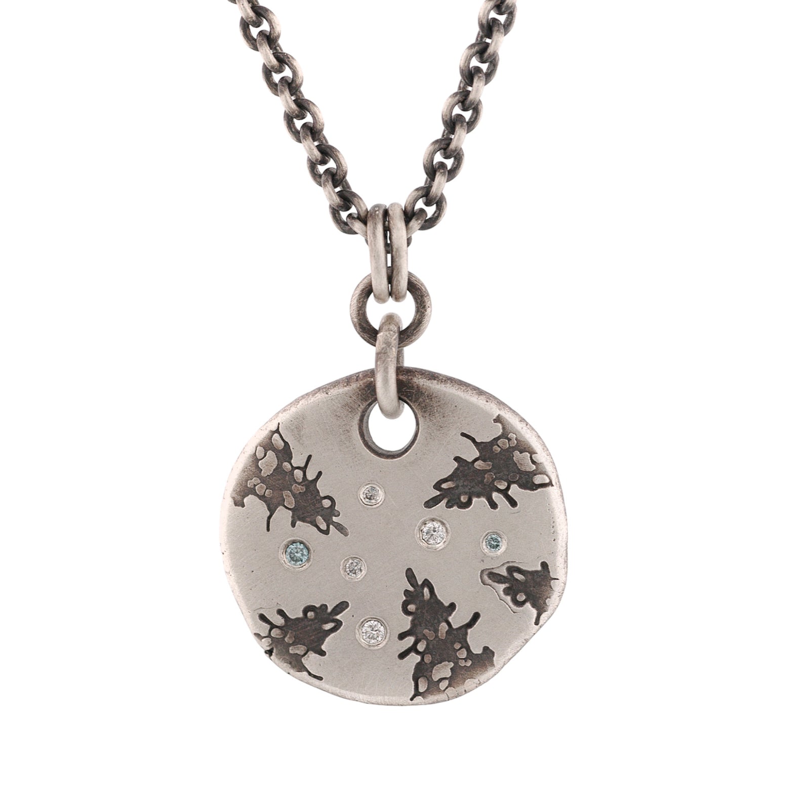 Stargazer Treetops and Diamonds Pendant