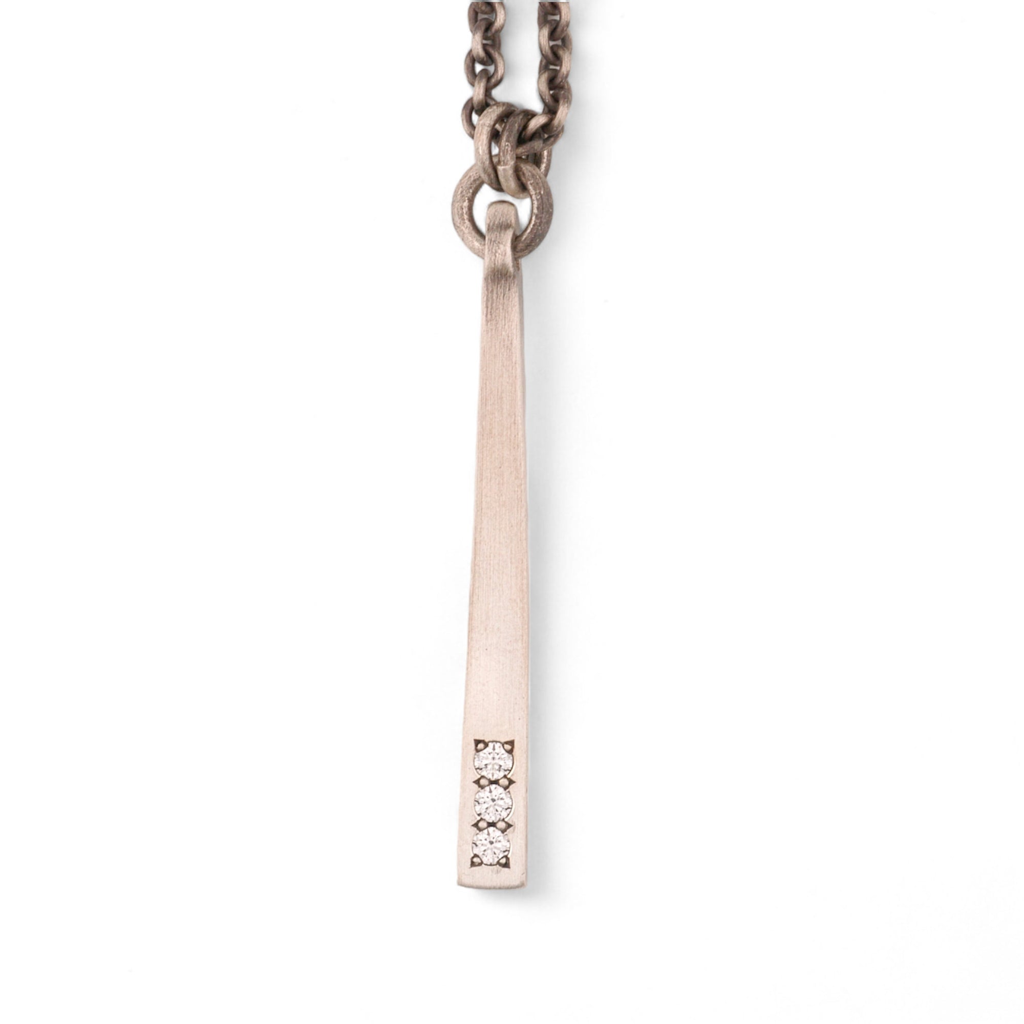 Elegant Diamond Stick Pendant