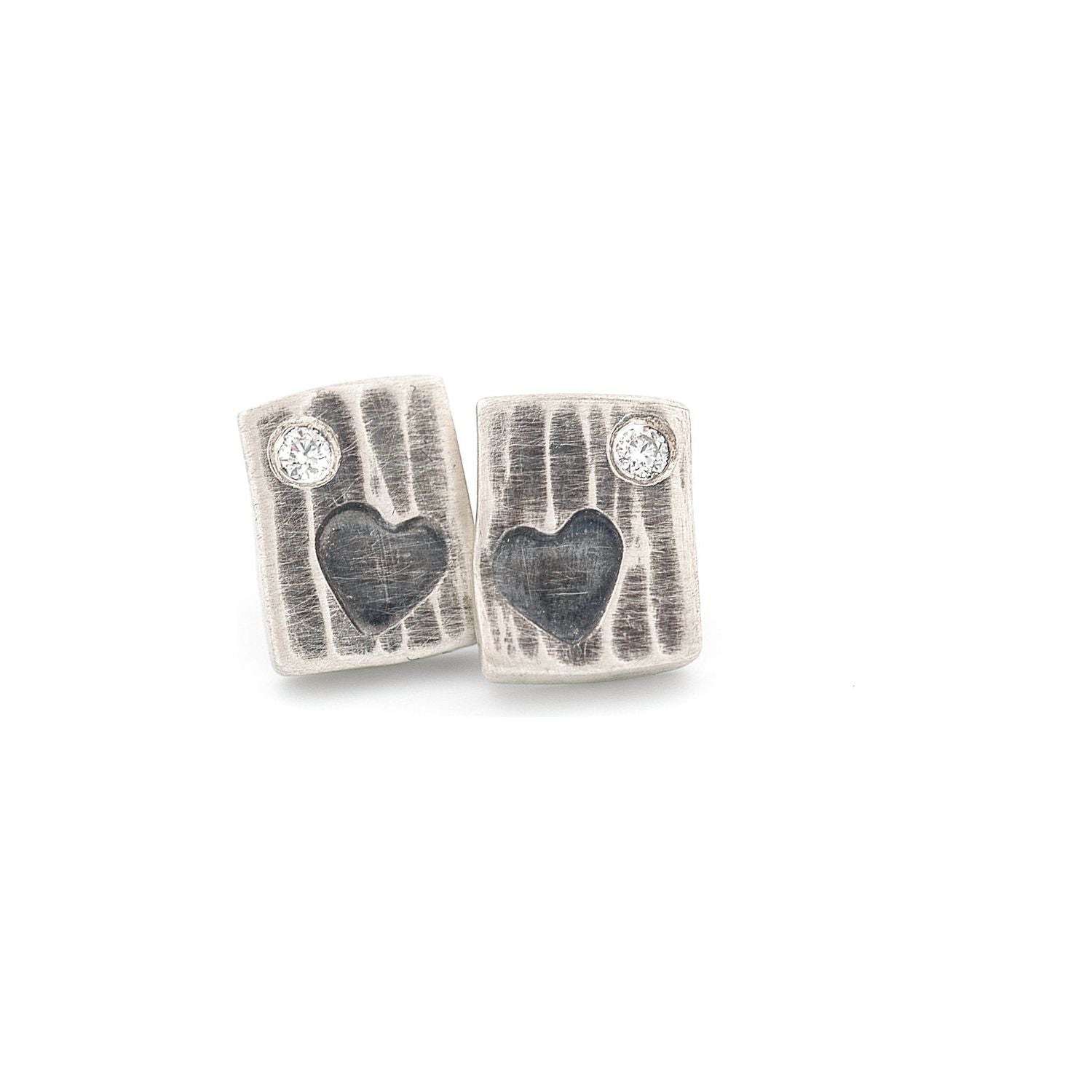 Sterling Heart Stamped