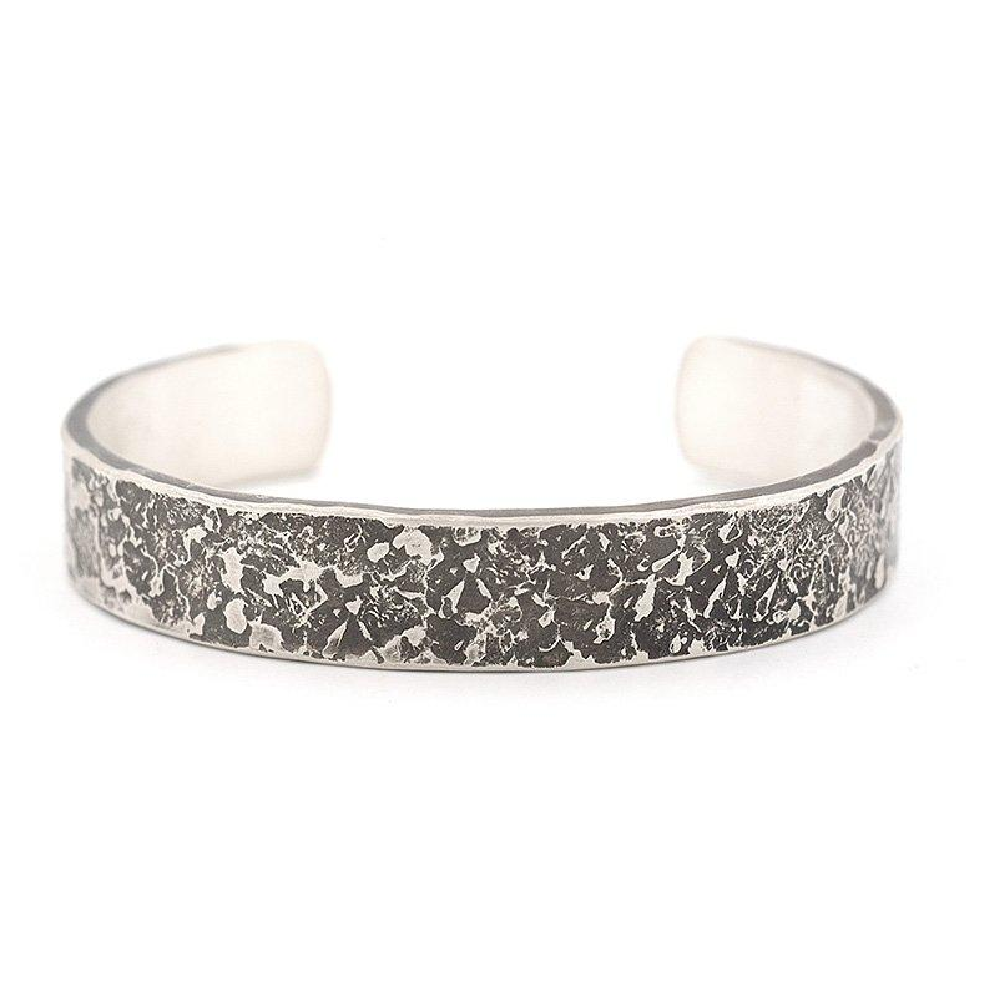 Granite Textured Sterling Silver Cuff