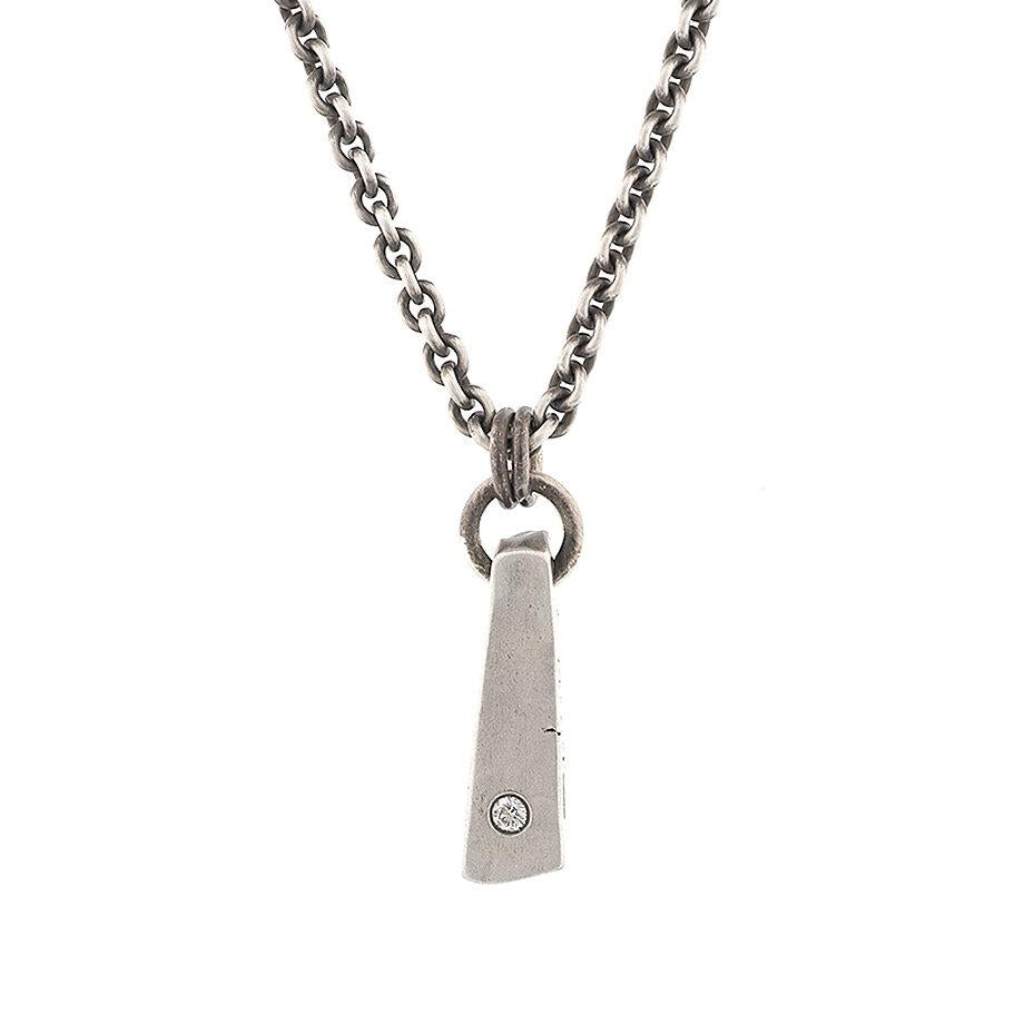 White Diamond Sterling Silver Silo