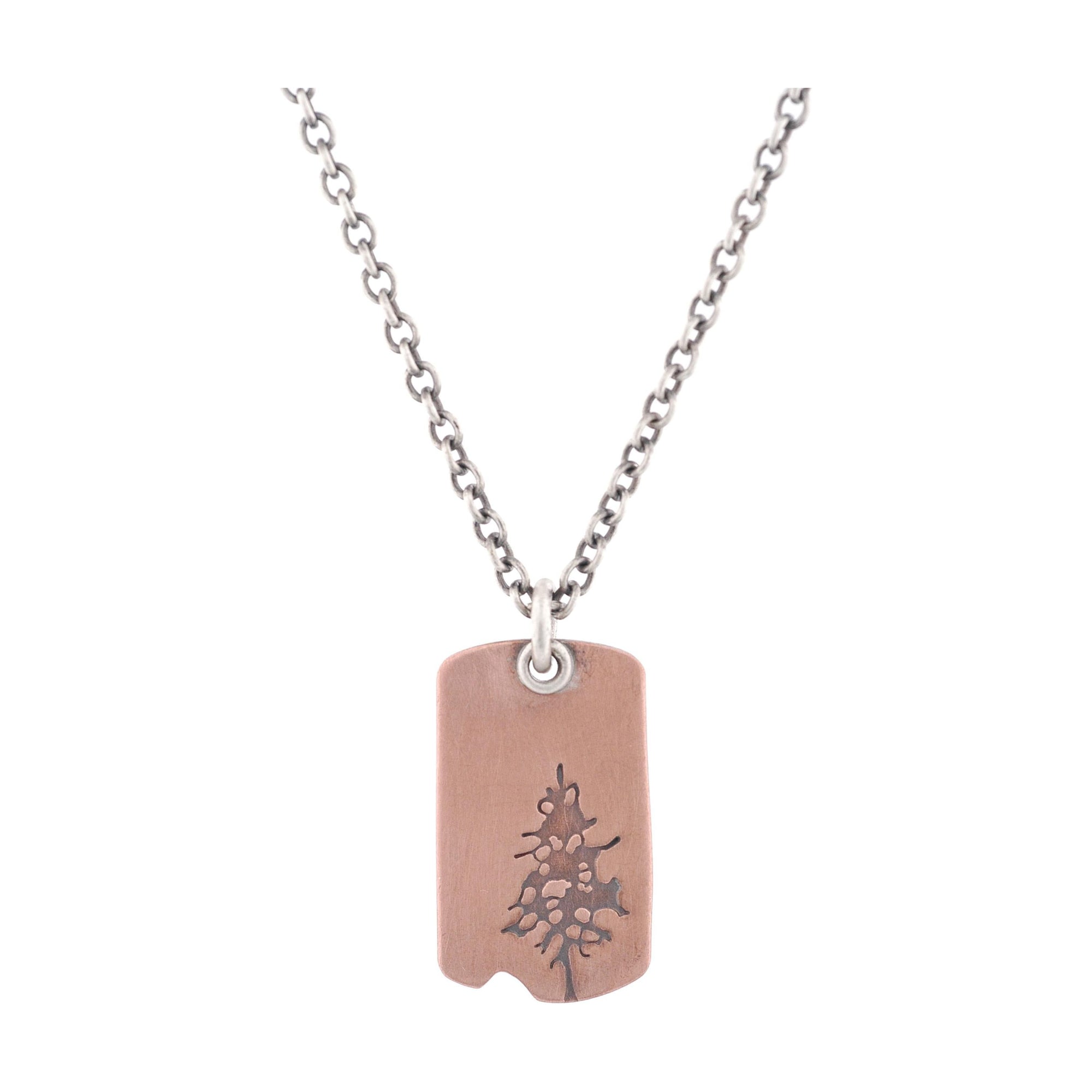 Tall Pines Copper Dog Tag
