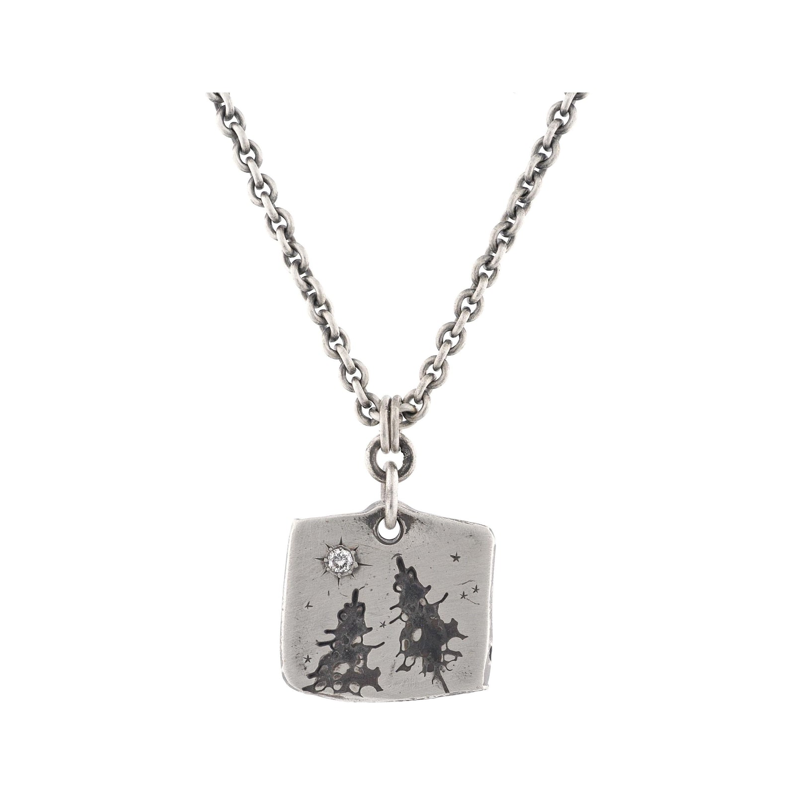 Tall Pines Diamond Moon Pendant