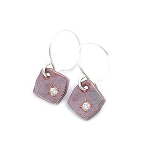 Copper Tile Earrings