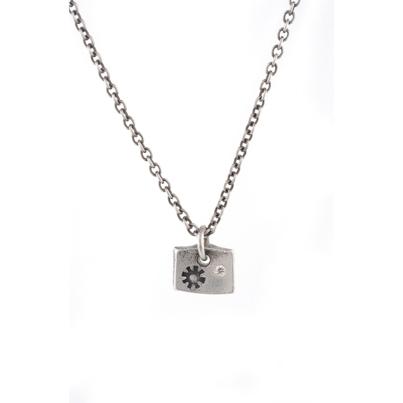 Diamond Sprocket Snowflake Pendant