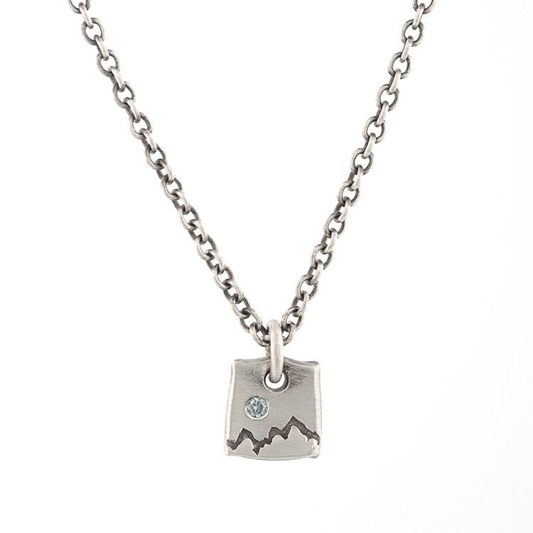 Small Mountain & Blue Diamond Tile