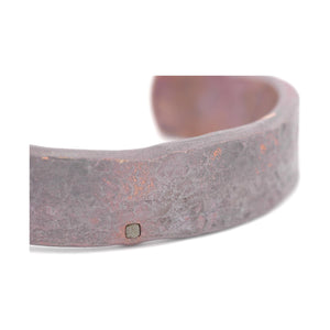Textured Wide Copper Bracelet
