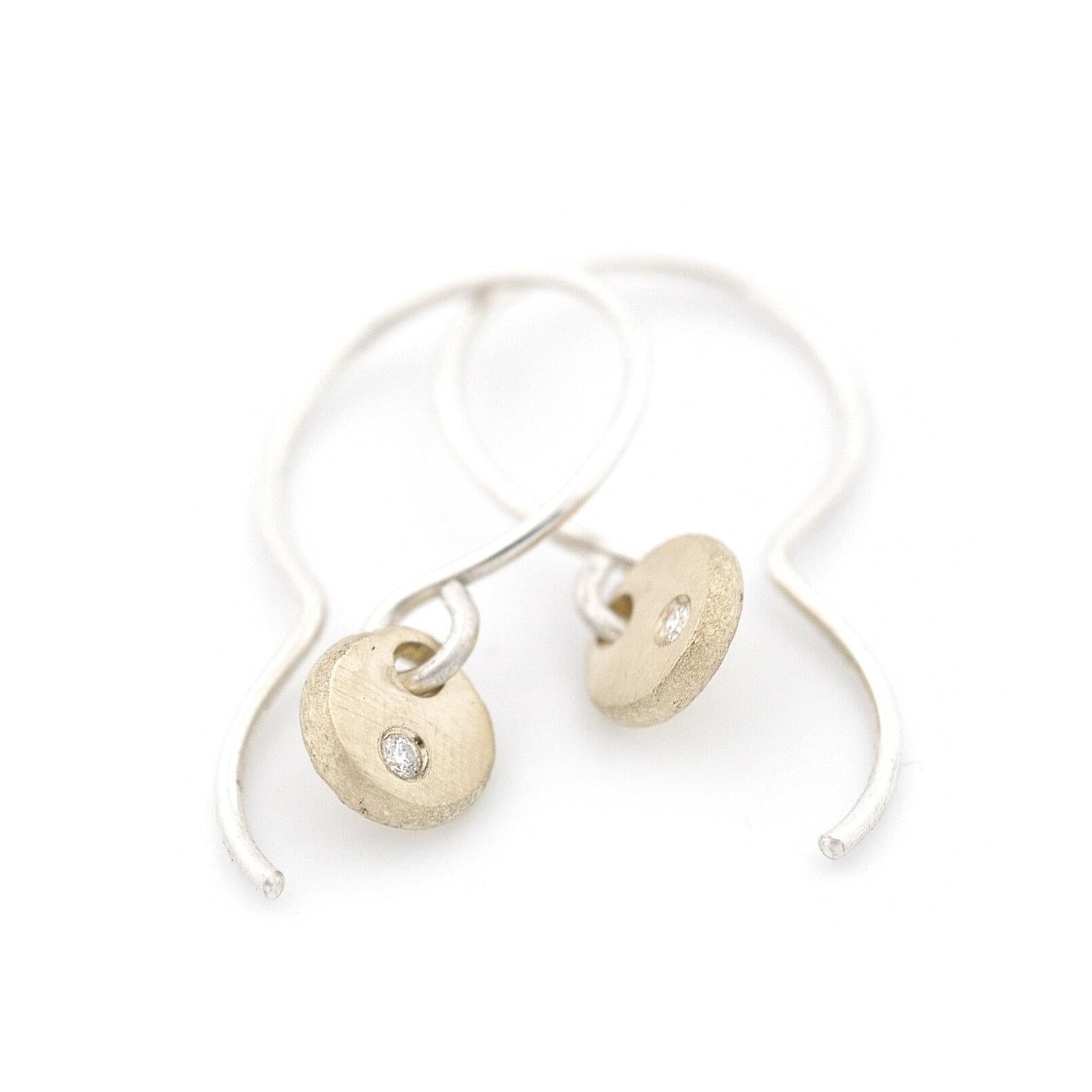 SMALL Yellow Gold Tiny Drop Earrings