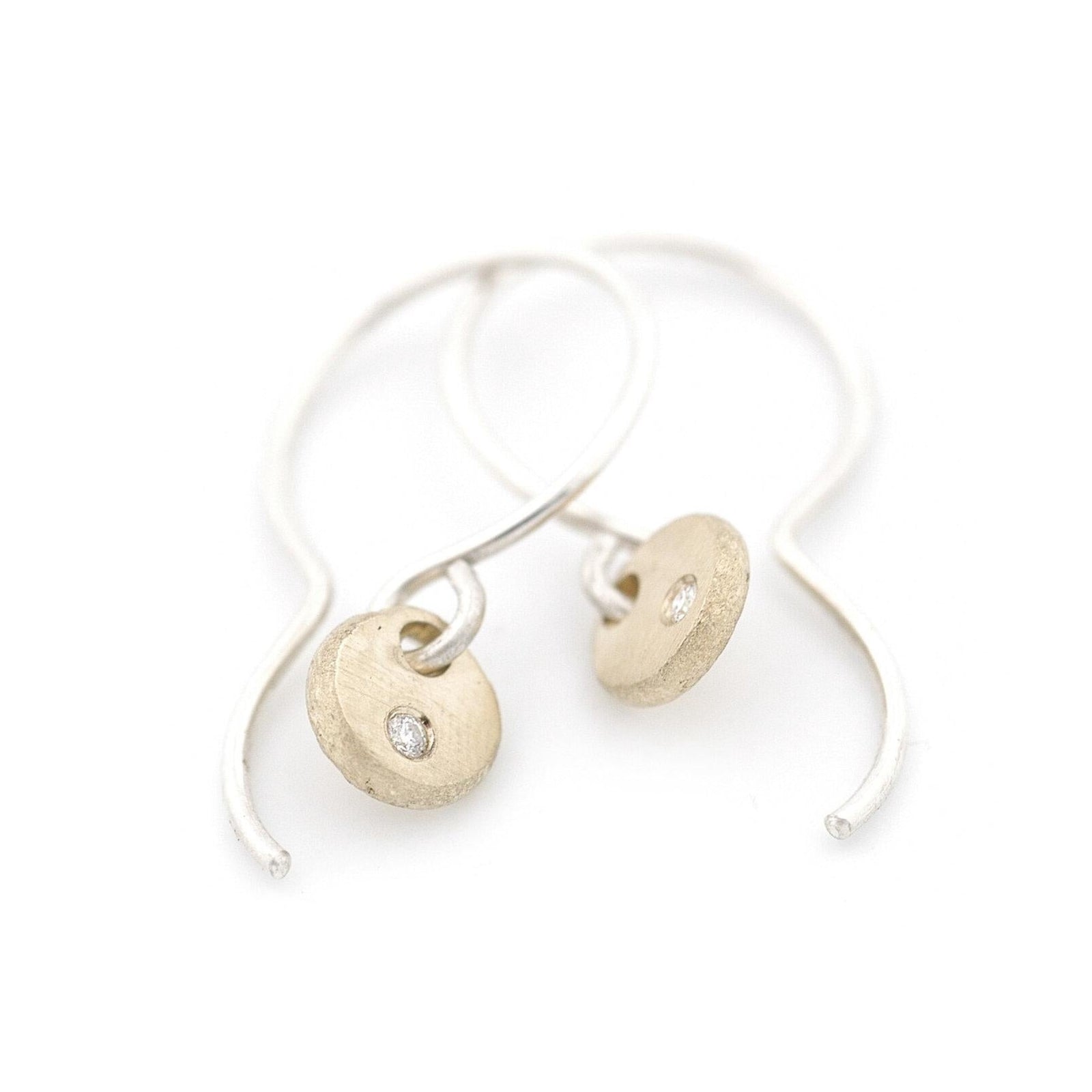 MEDIUM Yellow Gold Tiny Drop Earrings