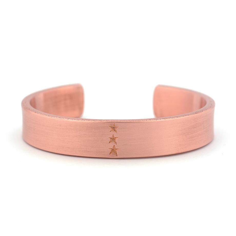 Copper Row of Stars Cuff