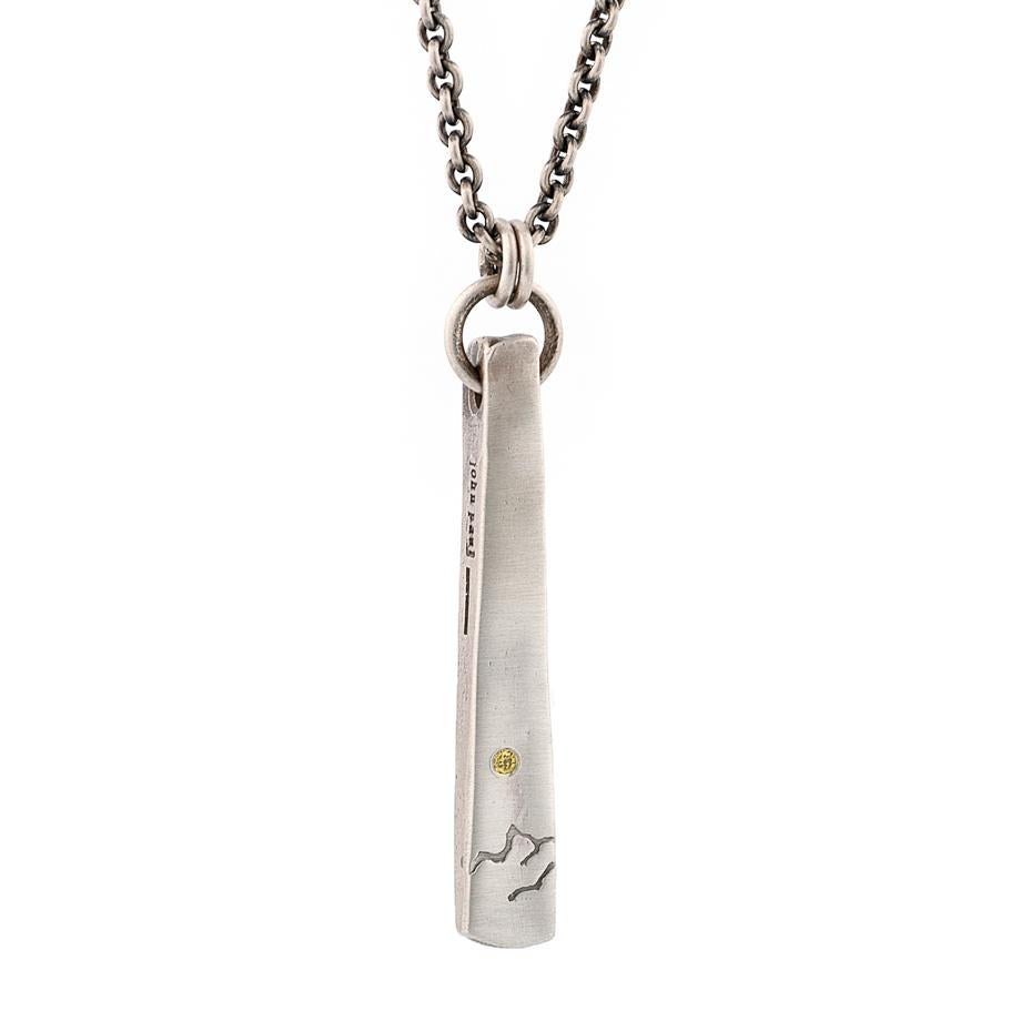 Mountain Sun Yellow Diamond Pendant