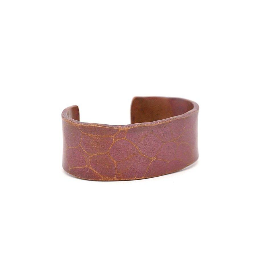 Forged Copper Cuff with Tortoise Texture