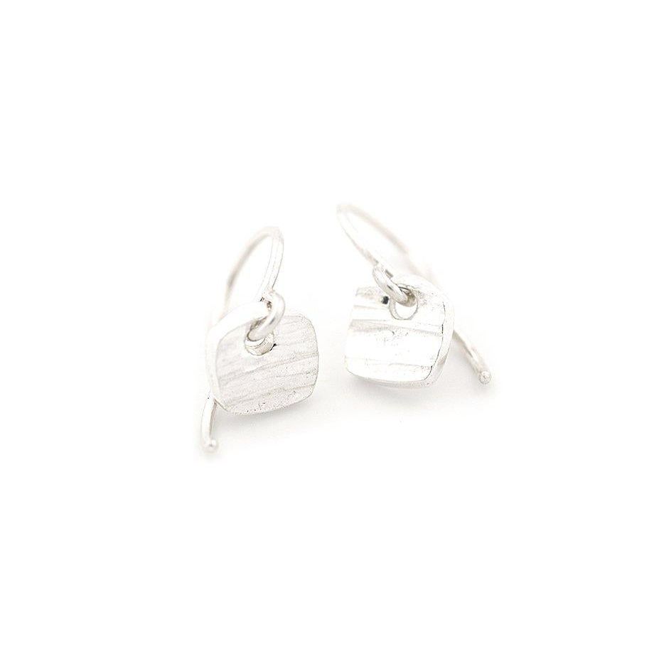 Sterling Silver Square Tile Earrings