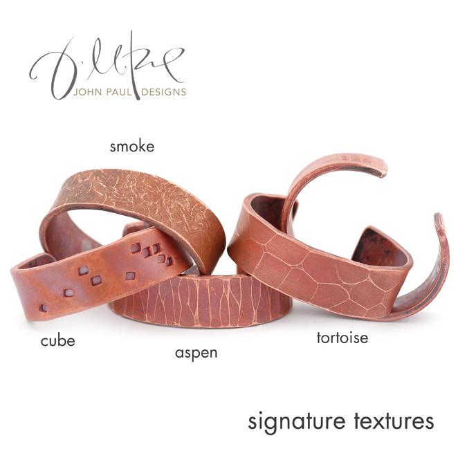 Wide Signature Copper Cuffs