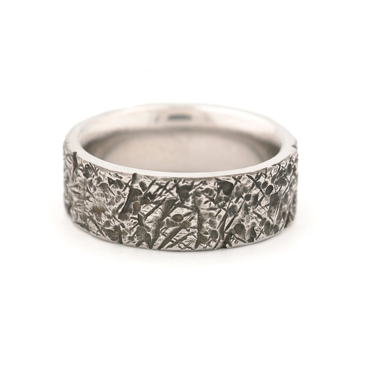 Bark Texture Cobalt Chrome Band - John Paul Designs