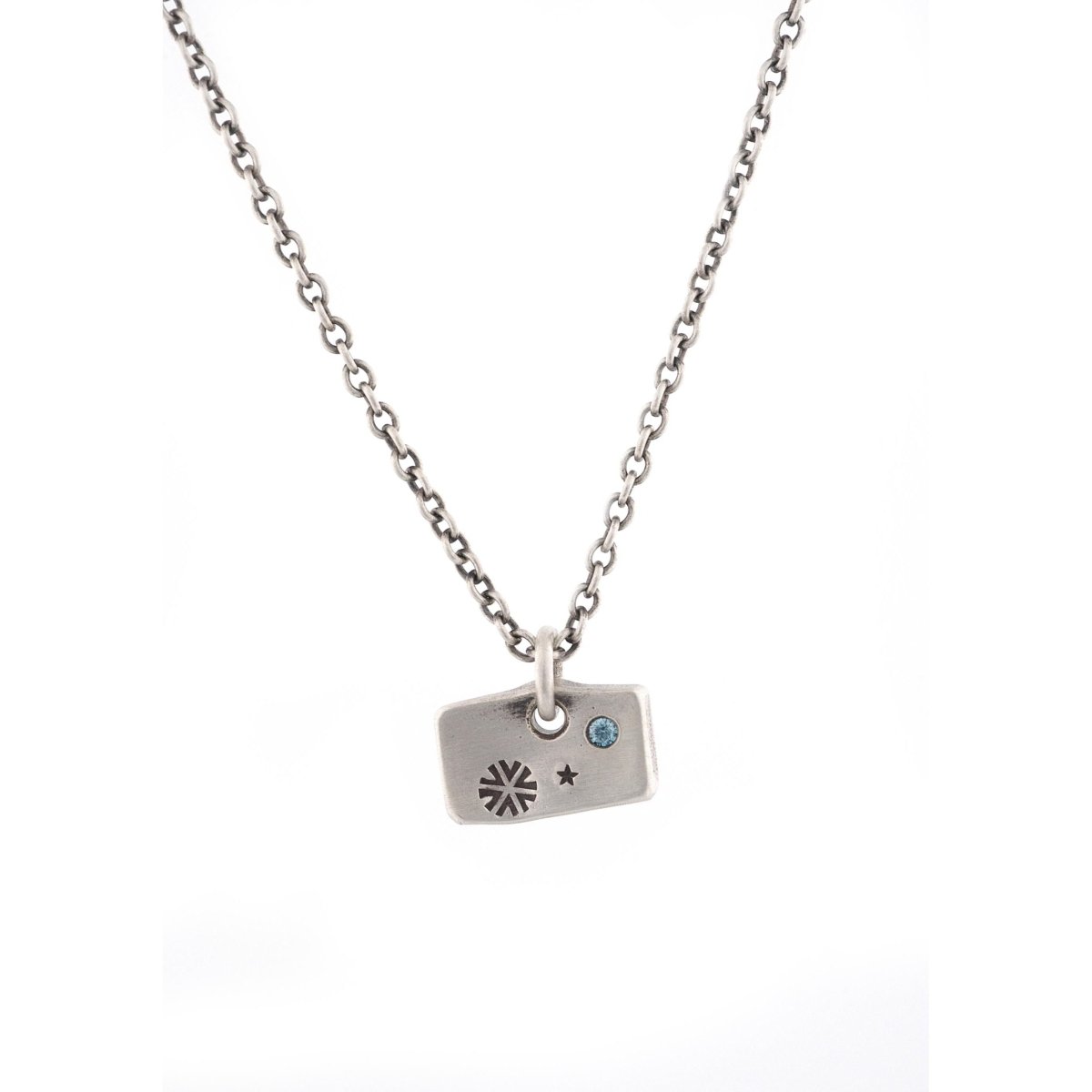 Blue Diamond Snowflake Pendant - John Paul Designs