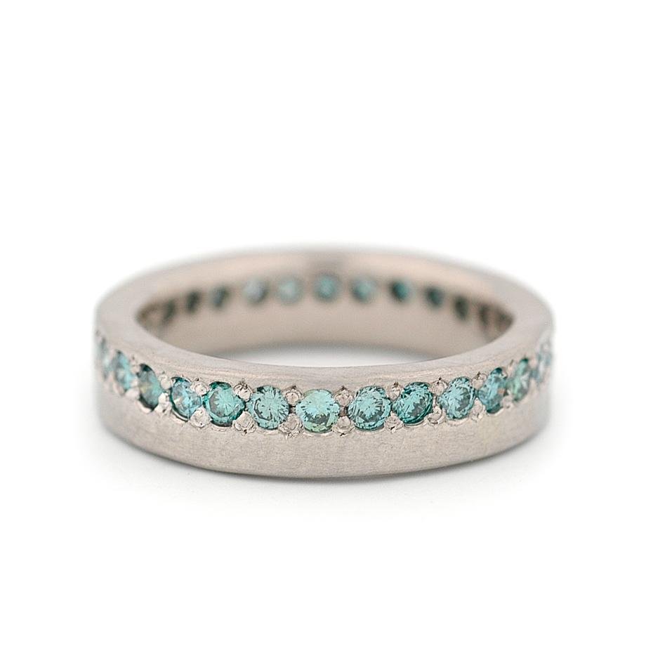 Blue Diamonds Eternal Band - John Paul Designs