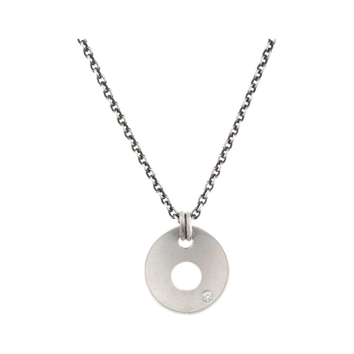 Circles Pendant with Diamond - John Paul Designs
