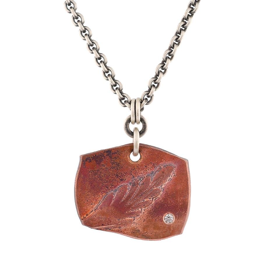 Copper Harvest Pendant with Diamond - John Paul Designs